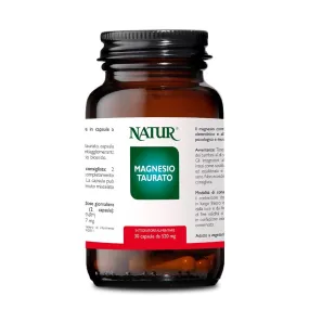 Magnesio Taurato 30 cps - Integratore Alimentare Minerale| Natur