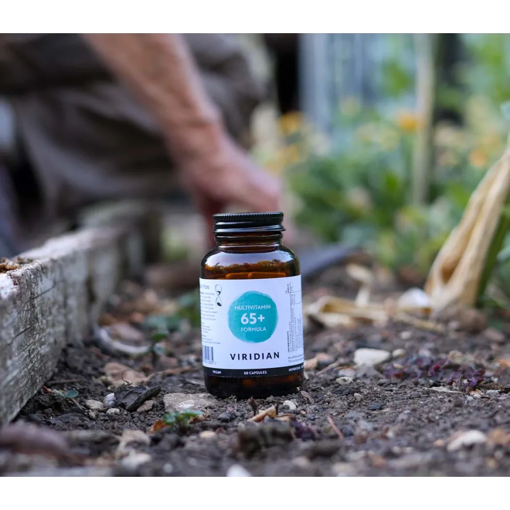 65+ Multivitamin Formula 60 Capsule Integratore Specifico Vegano| Viridian