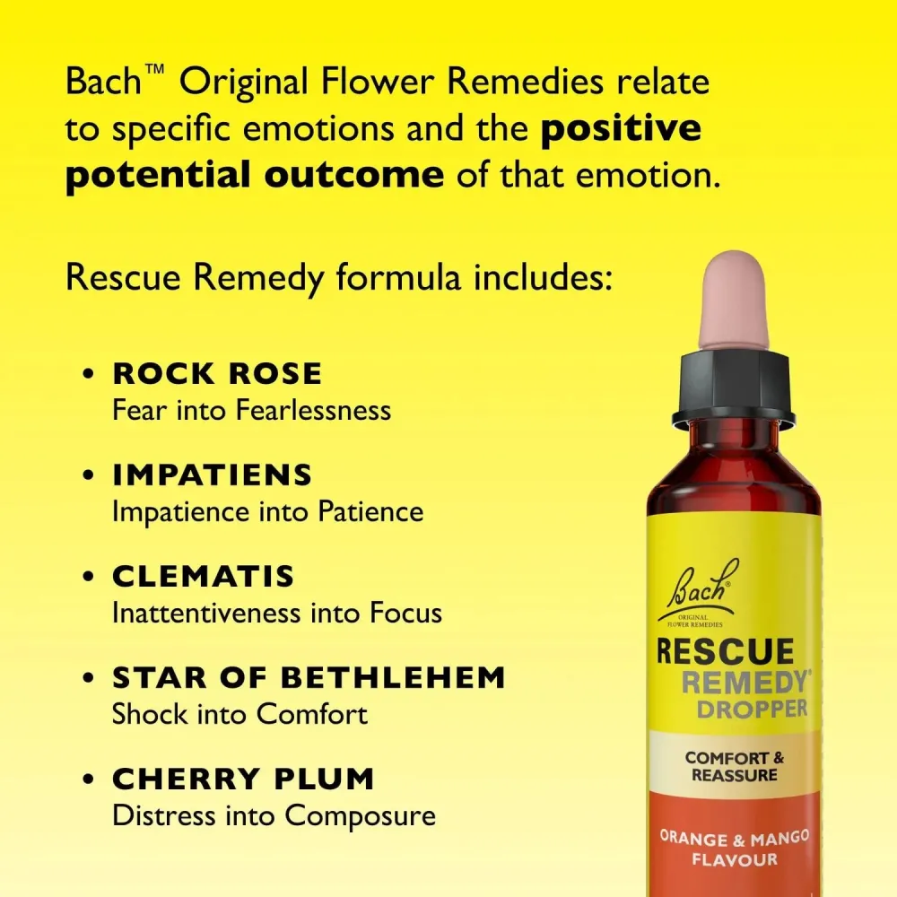 Bach Center - Rescue Remedy Orange & Mango in Gocce 20 ml