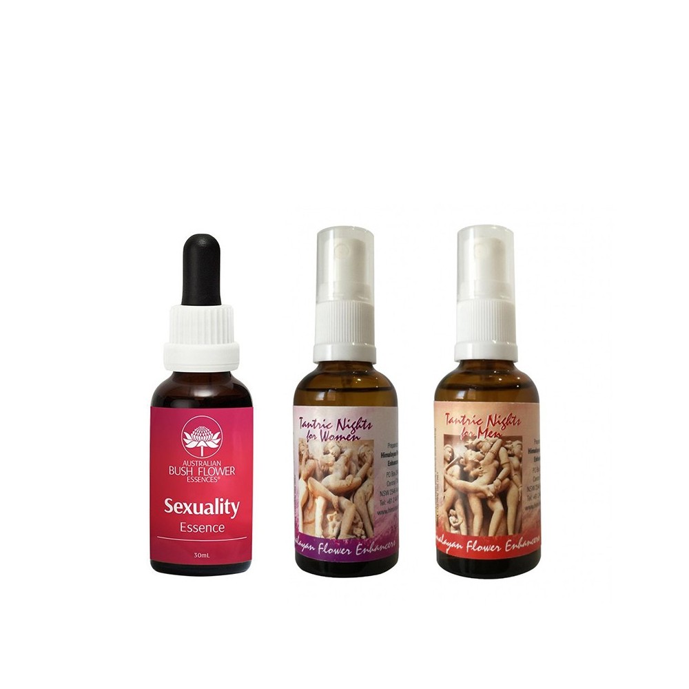 Kit Passione - Essenza Sexuality 30 ml + Spray Tantra Donna 50 ml + Spray Tantra Uomo 50 ml