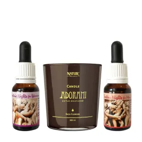 Gocce Tantra Uomo 15ml + Gocce Tantra Donna 15ml + Omaggio Candela 300ml